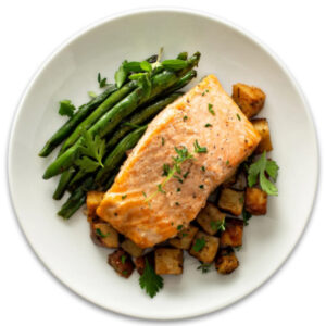 Low FODMAP salmon dish